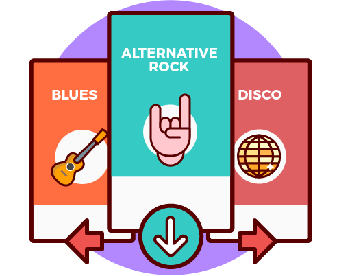Music in WAV/MP3/AIF